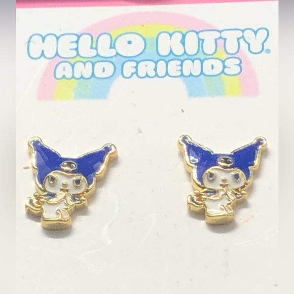 Hello‎ Kitty & Friends Kuromi stud earrings new - Picture 2 of 16